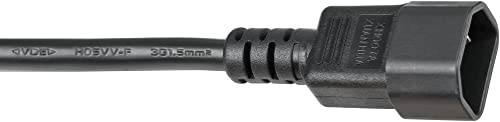 Brennenstuhl Alu-Line 19" Steckdosenleiste/Steckerleiste 8-Fach für Schaltschränke (Mehrfachsteckdose 19 Zoll mit 10A Sicherungsautomat und Kaltgeräte-Stecker, 2m Kabel) Silber/rot