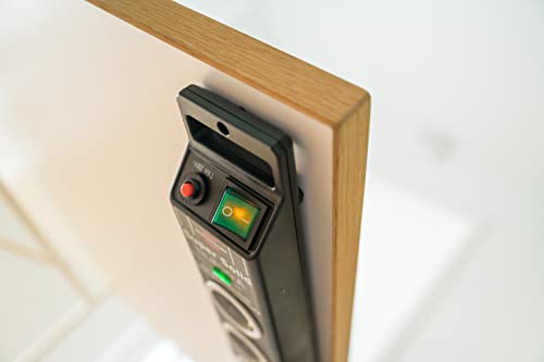 Brennenstuhl Super-Solid Steckdosenleiste 5-Fach mit Überspannungsschutz (Mehrfachsteckdose mit 2,5m Kabel und Schalter - aus bruchfestem Polycarbonat) schwarz/grau