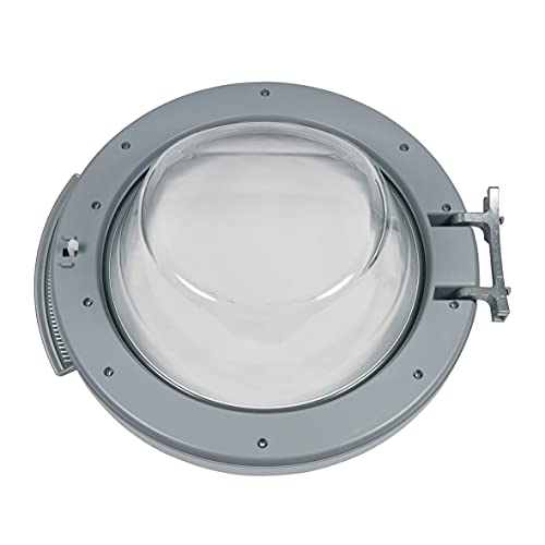Bosch Siemens Constructa Balay Neff 00749622 749622 ORIGINAL Tür Bullauge Fenster Außenfenster komplett mit Türaußenring Schreibe Innenring Haken Griff und Scharnier Waschmaschine auch für Profilo