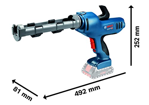 Bosch Professional 18V System Akku Kartuschenpresse GCG 18V-310 (ohne Akkus und Ladegerät, Druckkraft 3,5 kN, max. Kapazität 310 ml, im Karton)