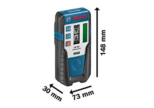 Bosch Professional Laser-Empfänger LR 1 G (grüner Strahl, 1x 9-V-Batterie, Reichweite: 0–200 m)