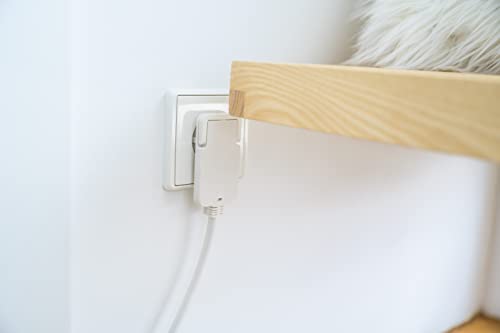 Brennenstuhl Qualitäts-Kunststoff-Verlängerungskabel mit Flachstecker (Verlängerungskabel flach für innen mit 3m Kabel) weiß