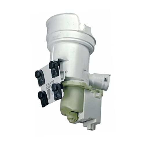 Ablaufpumpe Laugenpumpe Magnettechnik Entleerungspumpe Schumtzwasserpumpe mit Pumpenstutzen und Flusensiebeinsatz Waschmaschine Bosch Balay Constructa Siemens Neff 00703147 703147
