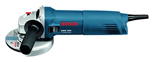Bosch Professional Winkelschleifer GWS 1000 (Scheiben-Ø 125 mm, 1.000 Watt, mit Wiederanlaufschutz, im Karton)