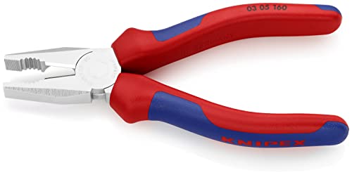 Knipex Kombizange verchromt, mit Mehrkomponenten-Hüllen 160 mm 03 05 160