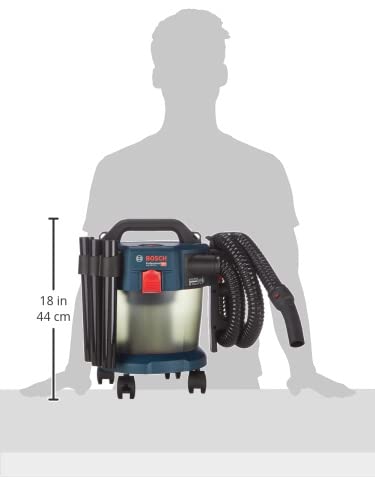 Bosch Professional 18V System Industriestaubsauger Gas 18V-10 L (ohne Akku, 1,6 m Schlauch, 3 Verlängerungsrohre, im Karton)