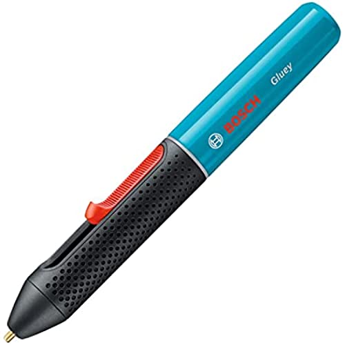 Bosch Akku Heißklebestift Gluey Lagoon Blue (mit 20 Klebesticks, im Karton) blau