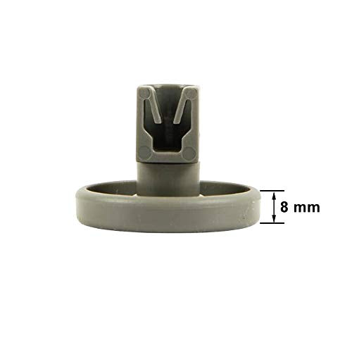 2 X 8 Korbrollen Geschirrspüler Compatibel mit Zanussi Spülmaschine ZDI110X ZDI6053W ZDI101