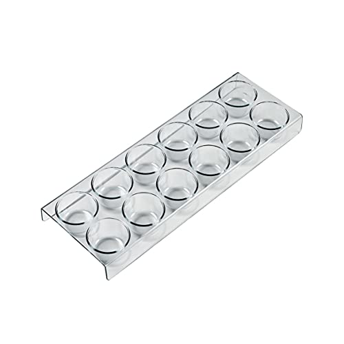 Bosch Siemens 654245 00654245 ORIGINAL Eiereinsatz Eierablage 12 Eier Türfach Seitenfach Absteller Ablage 280x99x25mm transparent z.T. KD29EAL40 KD29EAW40 KD29VNW20 KD29VVL30 KD29VVW30 Kühlschrank