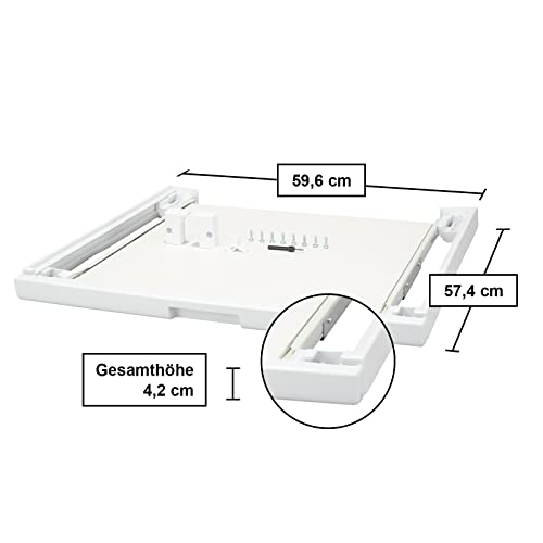 Bosch Verbindungssatz WTZ11400, Mit Auszug, Zum sicheren Übereinanderstellen von Trockner und Waschmaschine