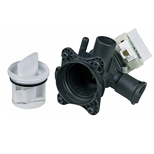 Bosch Siemens00145777 Ablaufpumpe Magnettechnikpumpe Magnetpumpe Synchronpumpe Entleehrungspumpe Wasserpumpe Waschmaschinenpumpe Laugenpumpe Pumpe 30W Waschmaschine auch Neff Constructa