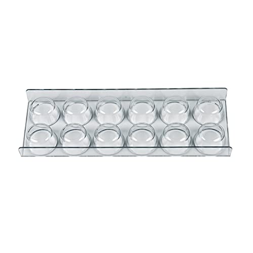 Bosch Siemens 654245 00654245 ORIGINAL Eiereinsatz Eierablage 12 Eier Türfach Seitenfach Absteller Ablage 280x99x25mm transparent z.T. KD29EAL40 KD29EAW40 KD29VNW20 KD29VVL30 KD29VVW30 Kühlschrank