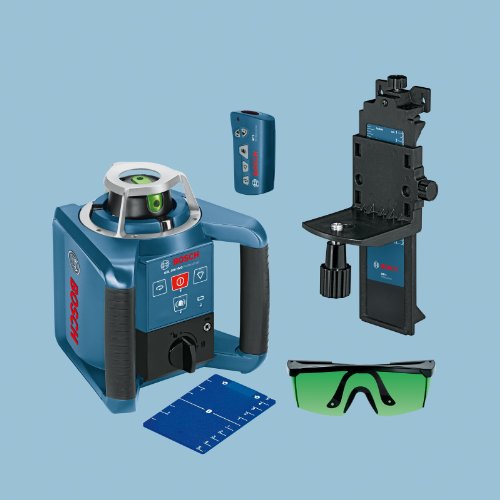 Bosch Professional 061599404B GRL 300 HVG Professional rotationslaser im Koffer mit GR 240 und LR 1G mitWM 4 und BT 300 HD