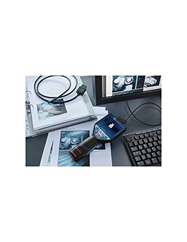 Bosch Akku-Inspektionskamera GIC 120 C, mit 4 x 1,5-V-(AA)-Batterien, Akku-Adapter 0601241200