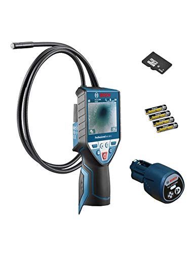 Bosch Akku-Inspektionskamera GIC 120 C, mit 4 x 1,5-V-(AA)-Batterien, Akku-Adapter 0601241200
