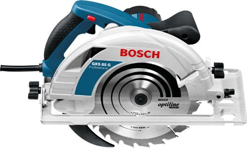 Bosch Professional Handkreissäge GKS 85 G (inkl. Absaugadapter, Innensechskantschlüssel, 1xKreissägeblatt, L-Boxx-Einlage, L-Boxx 374N)