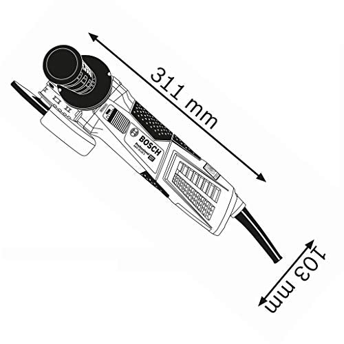 Bosch Professional Winkelschleifer GWX 19-125 S (1900 Watt, für X-Lock Zubehör, ScheibenØ: 125 mm, inkl. Anti-Vibrationshandgriff, Schutzhaube, im Karton)