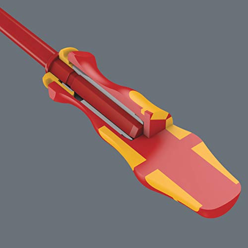 Wera 05003484001 Kraftform Kompakt VDE 16 extra slim 1, Isolierter Schraubendreher Wechselklingen Satz, 16-teilig