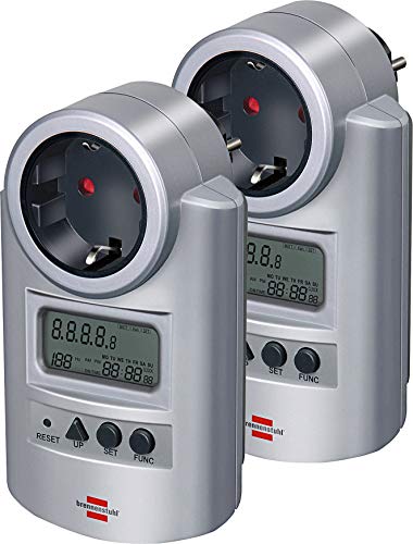 Brennenstuhl Energiemessgerät Primera-Line PM 231 E silber, 1506600 (2er Pack)