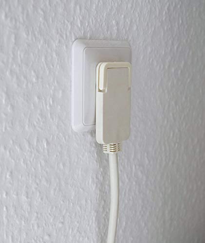 Brennenstuhl Qualitäts-Kunststoff-Verlängerungskabel mit Flachstecker (Verlängerungskabel flach für innen mit 10m Kabel) weiß