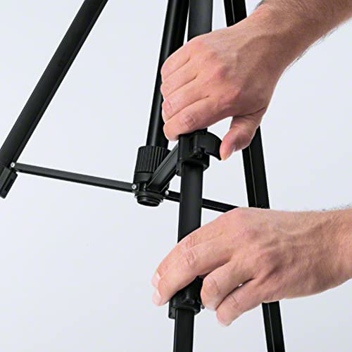 Bosch Professional 0601096B00 Stativ für Laser und Nivellier BT 150 (Höhe: 55 - 157 cm, Gewinde: 1/4"), Schwarz, 10,8 cm*58,8 cm*11,6 cm
