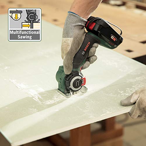 Bosch Home and Garden Akku-NanoBlade-Säge AdvancedCut 18 (Farbe: Schwarz, Grün, Rot, Silber, 1x Akku, NanoBlade-Technologie, 18 Volt System, im Koffer)