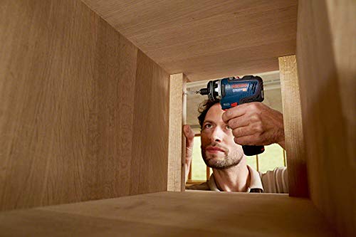 Bosch Professional 12V System Akku-Bohrschrauber GSR 12V-35 FC (inkl. 4 FlexiClick Aufsätze, 2x3.0 Ah Akku, Schnellladegerät GAL 12V-40, in L-BOXX 102) - FlexiClick System