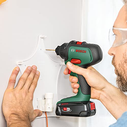 Bosch Akkuschrauber AdvancedDrill 18 Set (mit Akku, 18 Volt System, 3 Aufsätze, im Koffer)