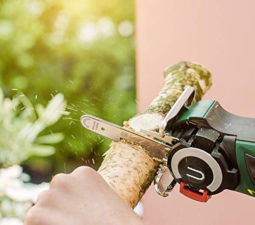 Bosch Home and Garden Akku Säge EasyCut 12 (1 Akku, NanoBlade Technologie, 12 Volt System, im Koffer), Schwarz, Grün, Rot