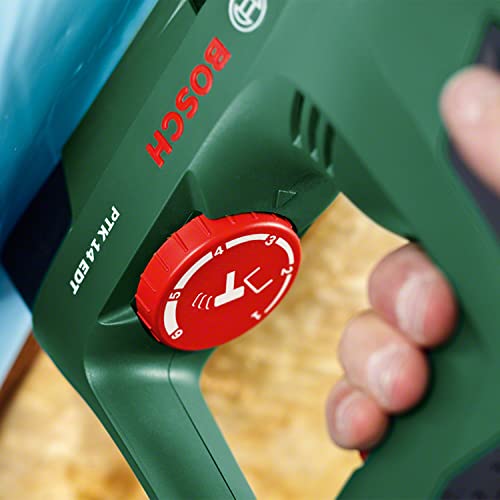 Bosch Elektrotacker PTK 14 EDT, 1000 Klammern, Karton (30 min-1 Schläge, Nägel: 14 mm, 1,1 kg)