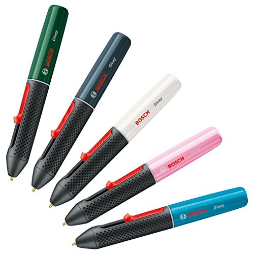 Bosch Akku Heißklebestift Gluey Smoky Grey (mit 20 Klebesticks, im Karton) grau