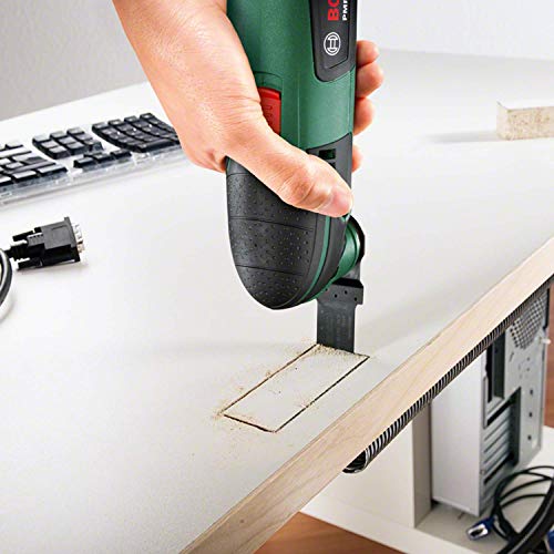 Bosch Home and Garden Multifunktionswerkzeug PMF 220 CE (220 Watt, für Starlock Zubehör, im Koffer), Schwarz/Grün, Einheitsgröße