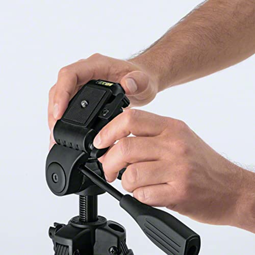 Bosch Professional 0601096B00 Stativ für Laser und Nivellier BT 150 (Höhe: 55 - 157 cm, Gewinde: 1/4"), Schwarz, 10,8 cm*58,8 cm*11,6 cm