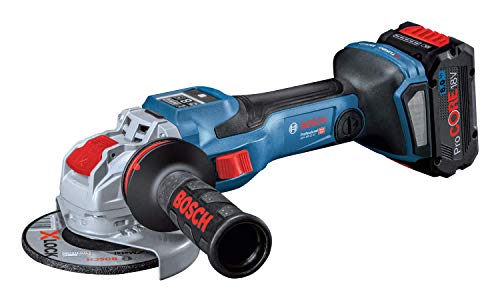 Bosch Professional BITURBO Akku-Winkelschleifer GWX 18V-15 SC (X-LOCK-Aufnahme, mit Connectivity-Modul, voreinstellbare Drehzahlstufen, inkl. 2x8.0 Ah ProCORE18V Akkus + Ladegerät, in L-BOXX)