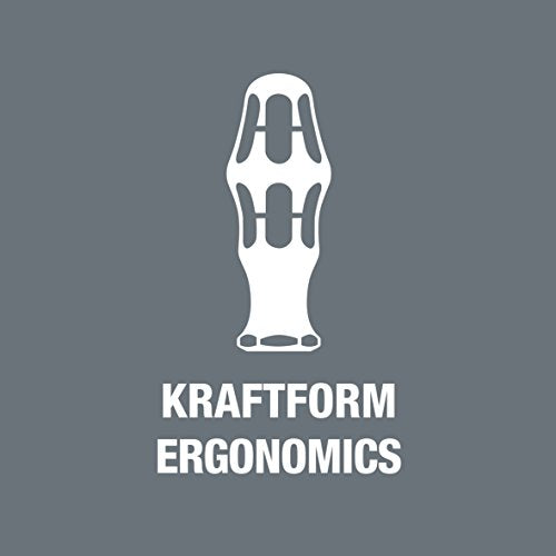 Wera '05057482001 Kraftform Kompakt Turbo 1 Getriebe-Schraubendreher-Satz, 19-teilig