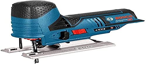 Bosch Professional 12V System Akku Stichsäge GST 12V-70 (2x Sägeblatt, Gleitschuh, Spanreißschutz, Schnitttiefe in Holz: 70 mm, ohne Akkus und Ladegerät, im Karton)