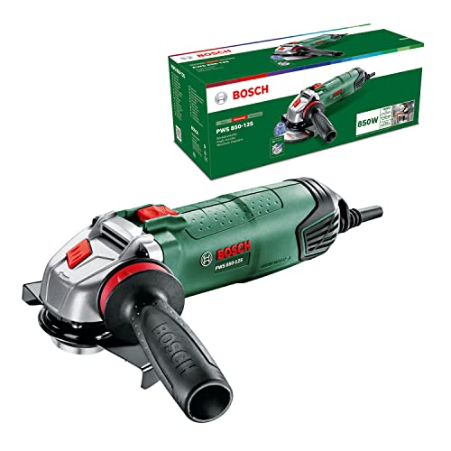 Bosch Winkelschleifer PWS 850-125 (850 W, Anti-Vibrationshandgriff, Scheiben-Ø: 125 mm, im Karton)