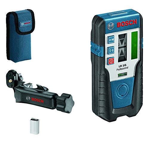 Bosch Professional Laser-Empfänger LR 1 G (grüner Strahl, 1x 9-V-Batterie, Reichweite: 0–200 m)