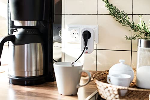 6er Packung Brennenstuhl Adapterstecker Schutzkontakt mit Schalter, 1508070