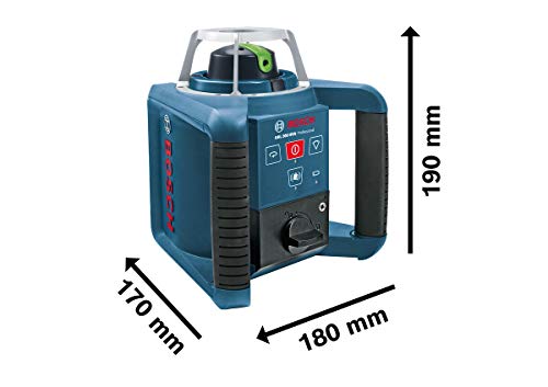 Bosch Professional 061599404B GRL 300 HVG Professional rotationslaser im Koffer mit GR 240 und LR 1G mitWM 4 und BT 300 HD