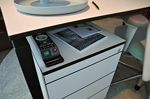 Brennenstuhl Super-Solid Steckdosenleiste 5-Fach mit Überspannungsschutz (Mehrfachsteckdose mit 2,5m Kabel und Schalter - aus bruchfestem Polycarbonat) schwarz/grau