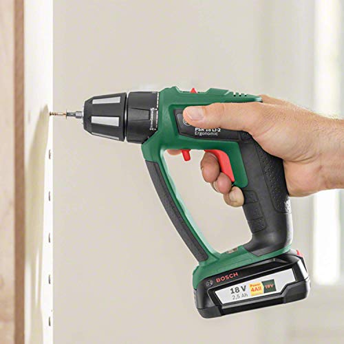 Bosch Akku Schlagbohrschrauber PSB 18 LI-2 Ergonomic (ohne Akku, 18 Volt System, bürstenloser Motor, im Karton)