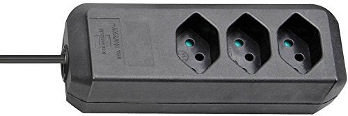 Brennenstuhl 1157602 extension-extensions-Steckdose (2 m schwarz)
