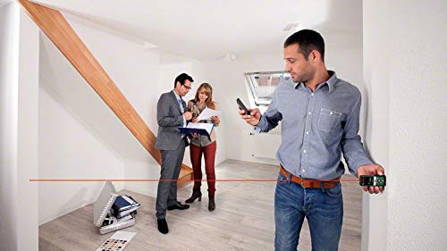 Bosch Laserentfernungsmesser PLR 50 C (Distanz bis 50m präzise messen, Touch-Display, Messfunktionen mit integrierter Hilfe)