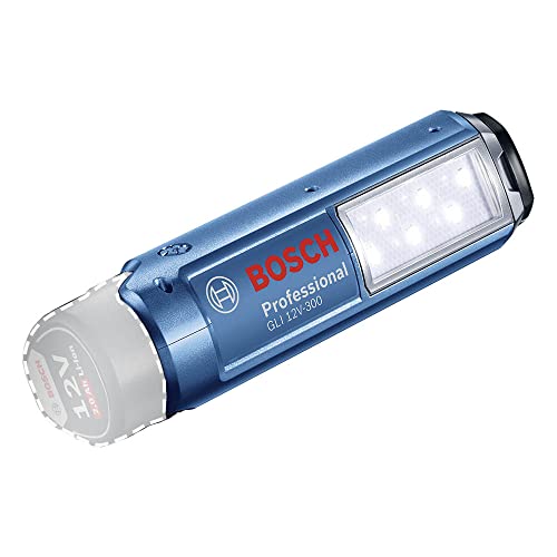 Bosch Professional 12V System Akku LED Lampe GLI 12V-300 (300 Lumen, ohne Akkus und Ladegerät, im Karton)