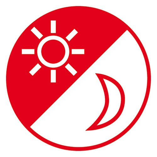 Brennenstuhl LED-Nachtlicht/Orientierungslicht mit Infrarot-Bewegungsmelder (sanftes Licht inkl. Push-Schalter und Batterien) weiß