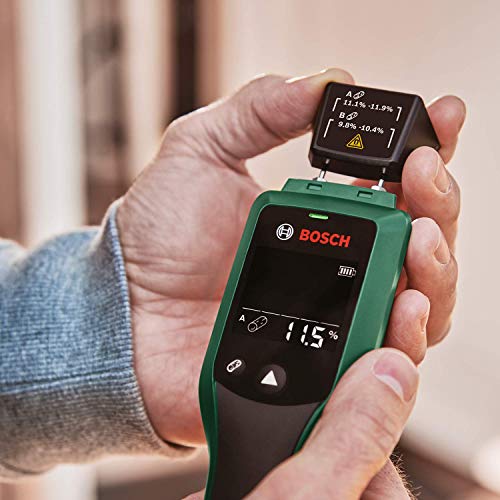 Bosch Feuchtigkeitsmessgerät UniversalHumid (präzise Ergebnisse dank Holzgruppenauswahl und LED-Ampel zureinfachen Interpretation)