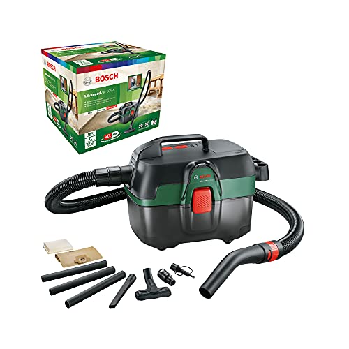 Bosch Akku Nass- und Trockensauger AdvancedVac 18V-8 (ohne Akku, 18 Volt System, mit Zubehörset, im Karton), Testnote: sehr gut (Magazin: selbst ist der Mann)