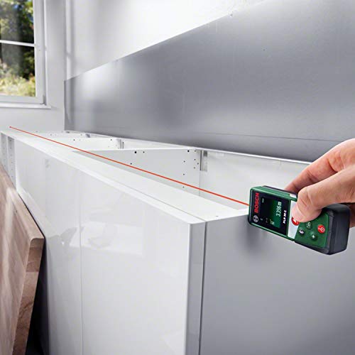 Bosch Laserentfernungsmesser PLR 30 C (Distanz bis 30m präzise messen, Bluetooth-Konnektivität, Messfunktionen)