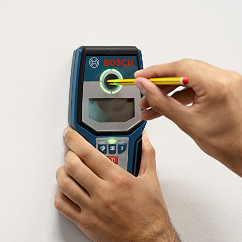 Bosch Professional digitales Ortungsgerät GMS 120 (max. Detektionstiefe Holz/Eisenmetalle/Nichteisenmetalle/spannungsführende Leitungen: 38/120/80/50 mm, im Karton)